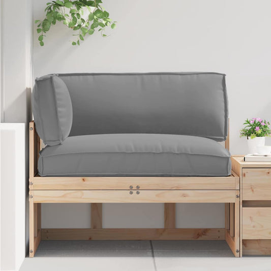 vidaXL Σετ Μαξιλαριών Πάγου 3 pcs Γκρι Ύφασμα Oxford