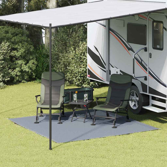vidaXL Χαλκάκι Σκηνής Μπλε και Γκρι 250 x 250 cm Πολυαιθυλένιο