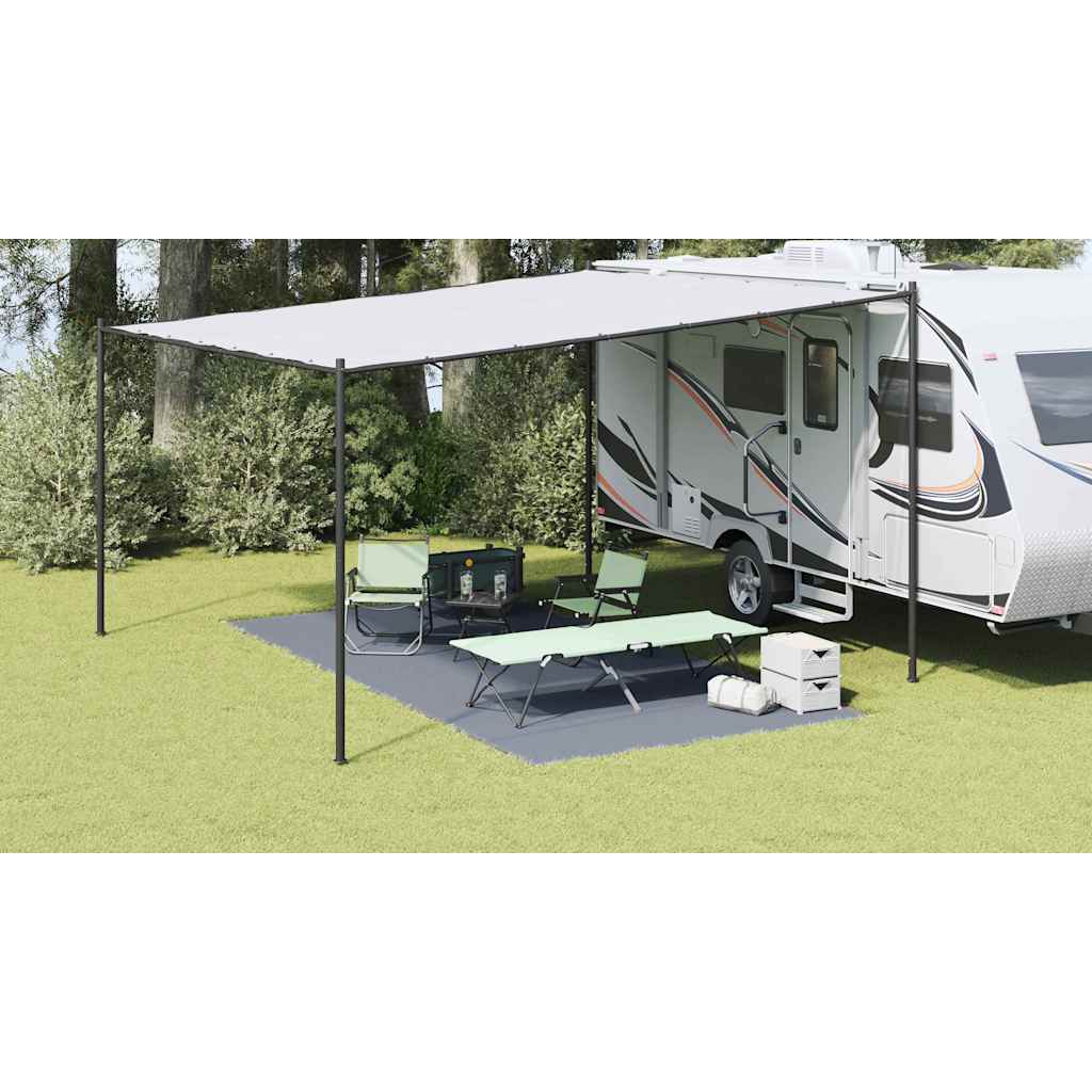 vidaXL Χαλκάκι Σκηνής Μπλε και Γκρι 500 x 250 cm Πολυαιθυλένιο