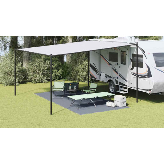 vidaXL Χαλκάκι Σκηνής Μπλε και Γκρι 500 x 250 cm Πολυαιθυλένιο
