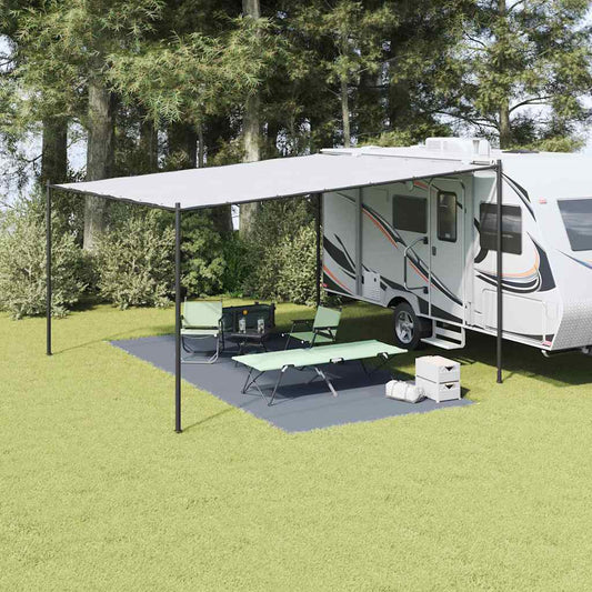 vidaXL Χαλκάκι Σκηνής Μπλε και Γκρι 550 x 250 cm Πολυαιθυλένιο