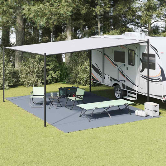 vidaXL Χαλκάκι Σκηνής Μπλε και Γκρι 600 x 250 cm Πολυαιθυλένιο