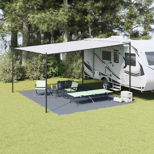 vidaXL Χαλκάκι Σκηνής Μπλε και Γκρι 500 x 400 εκ. Πολυαιθυλένιο