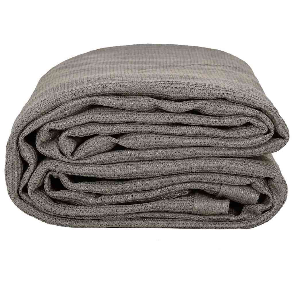 vidaXL Χαλκάκι Σκηνής Ανοιχτό γκρι 400 x 200 cm Πολυαιθυλένιο