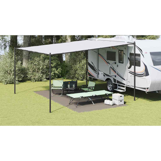 vidaXL Χαλκάκι Σκηνής Ανοιχτό γκρι 500 x 250 cm Πολυαιθυλένιο