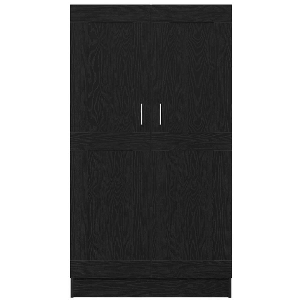 vidaXL Βιβλιοθήκη Μαύρη δρυς 82.5 x 30.5 x 150 cm Επεξεργασμένο ξύλο