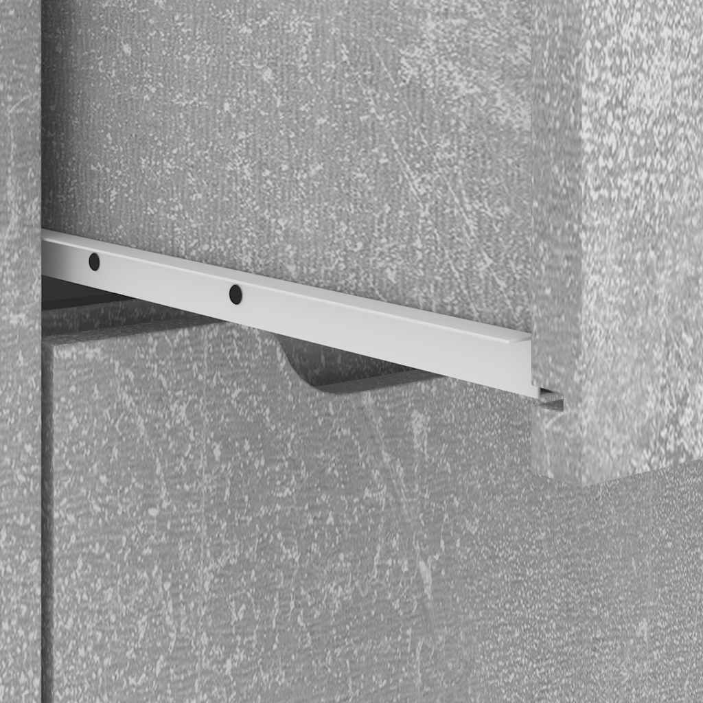 vidaXL Κομοδίνο VISNES Μπετόν Γκρι 45x40x50 cm Επεξεργασμένο ξύλο