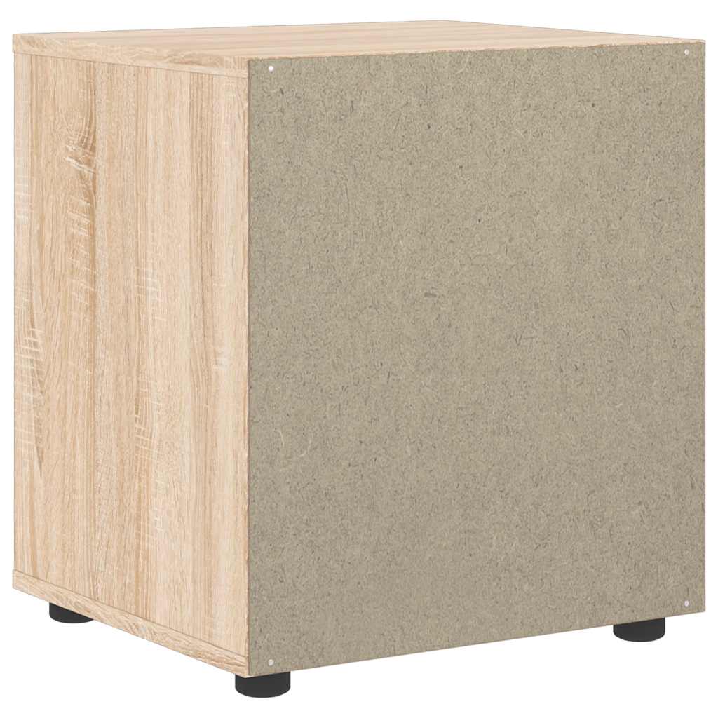 vidaXL κομοδίνο VISNES Sonoma Δρυς 45x40x50 cm Επεξεργασμένο ξύλο