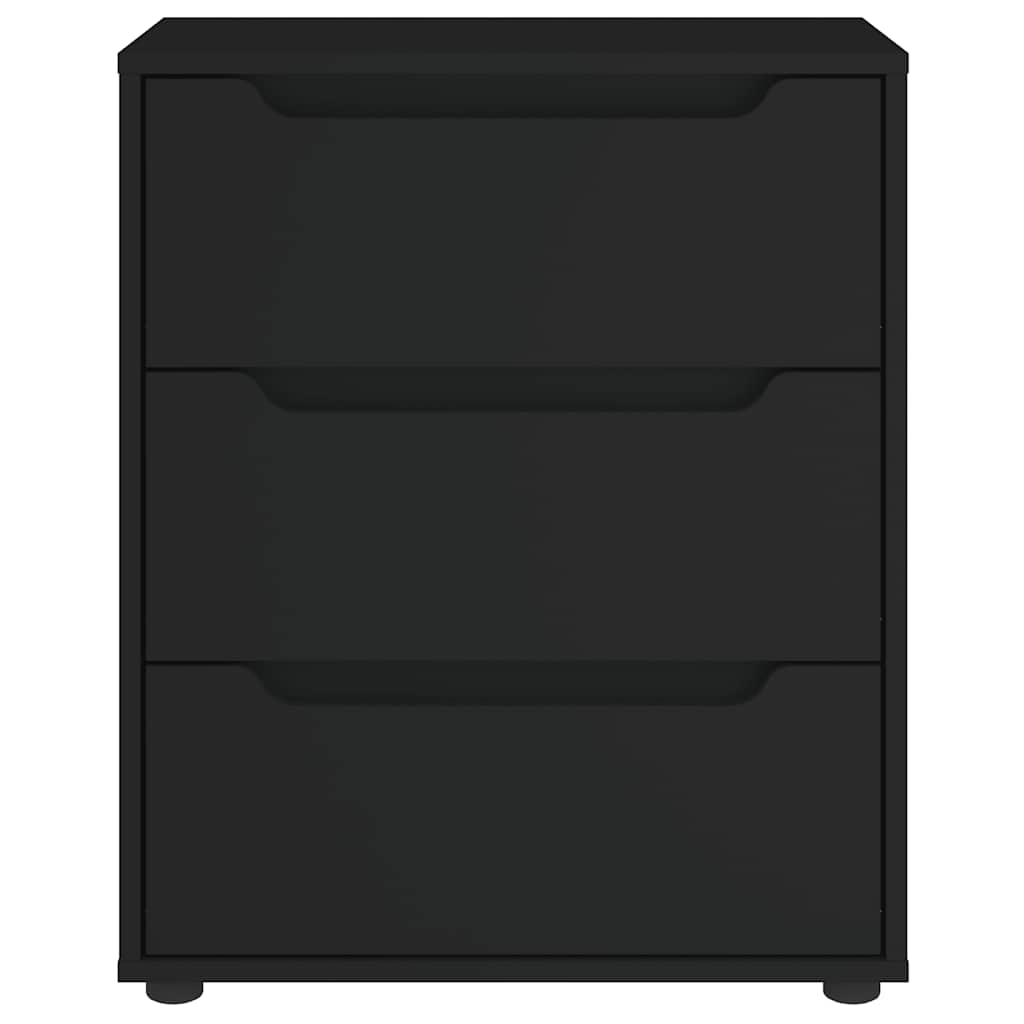 vidaXL Sideboard "VISNES" Μαύρο 60x40x73 cm Ξύλο μηχανής