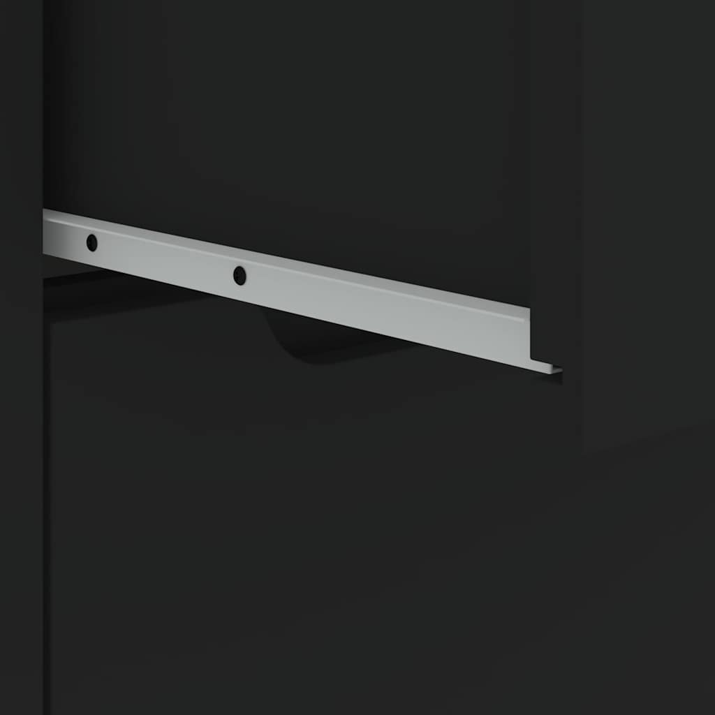 vidaXL Sideboard "VISNES" Μαύρο 60x40x73 cm Ξύλο μηχανής