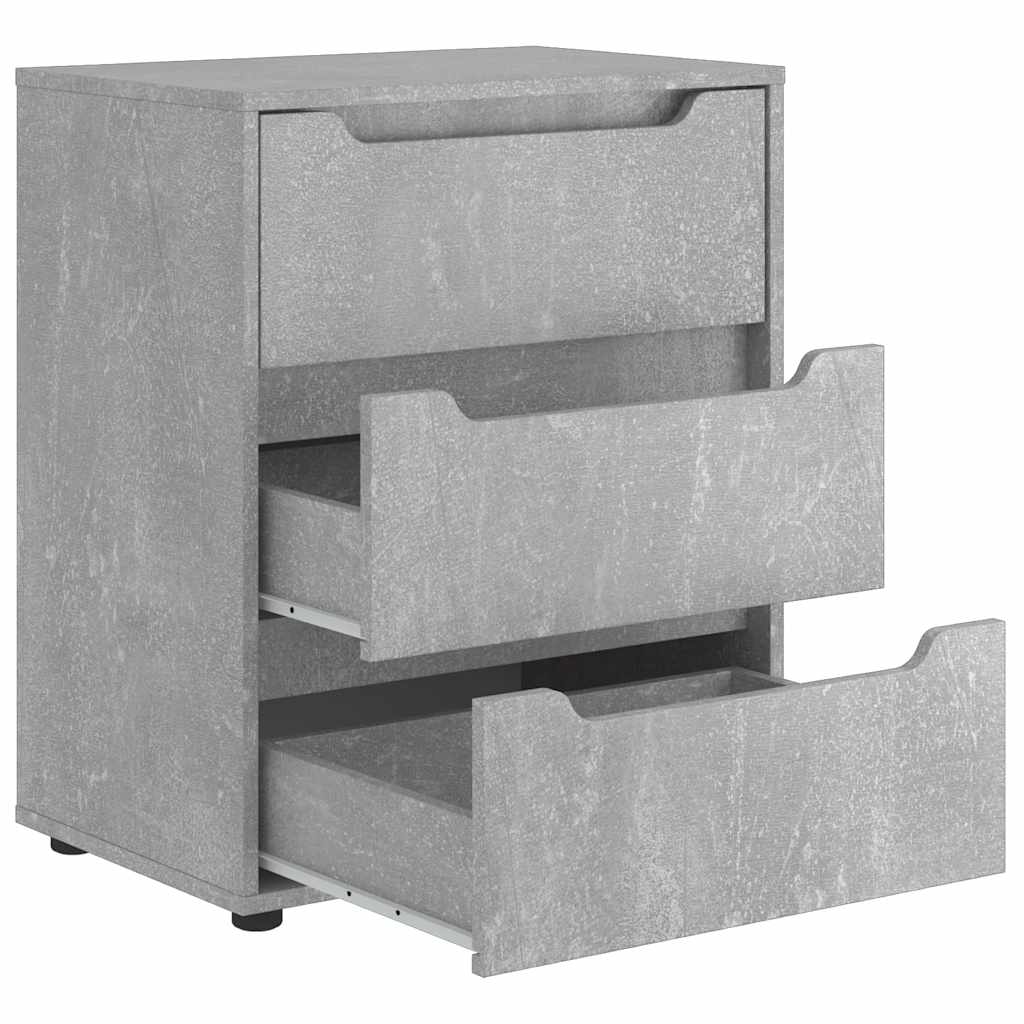 vidaXL Μπουφές VISNES Μπετόν Γκρι 60x40x73 cm Επεξεργασμένο ξύλο