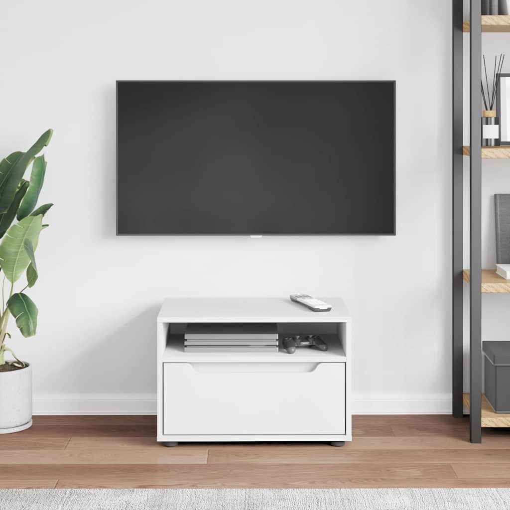 vidaXL Έπιπλο Τηλεόρασης VISNES Λευκό 60x40x38 εκ. από Τεχνητό Ξύλο