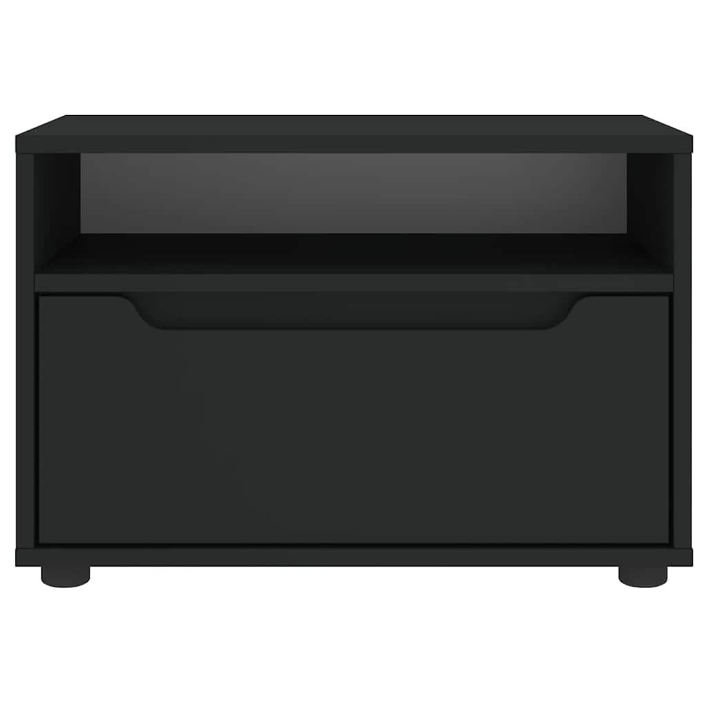 ντουλάπι τηλεόρασης vidaXL "VISNES" Μαύρο 60x40x38 cm Ξύλινη κατασκευή