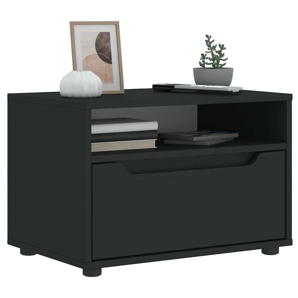 ντουλάπι τηλεόρασης vidaXL "VISNES" Μαύρο 60x40x38 cm Ξύλινη κατασκευή