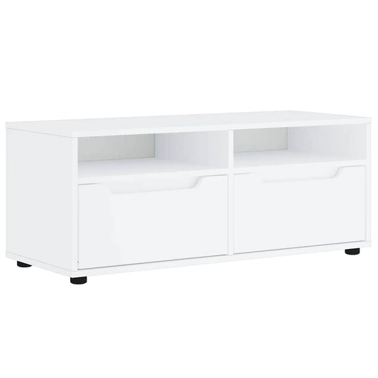 vidaXL Έπιπλο Τηλεόρασης VISNES Λευκό 100x40x38 εκ. από Τεχνητό Ξύλο