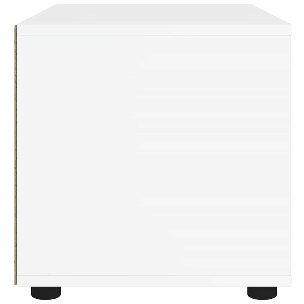 vidaXL Έπιπλο Τηλεόρασης VISNES Λευκό 100x40x38 εκ. από Τεχνητό Ξύλο