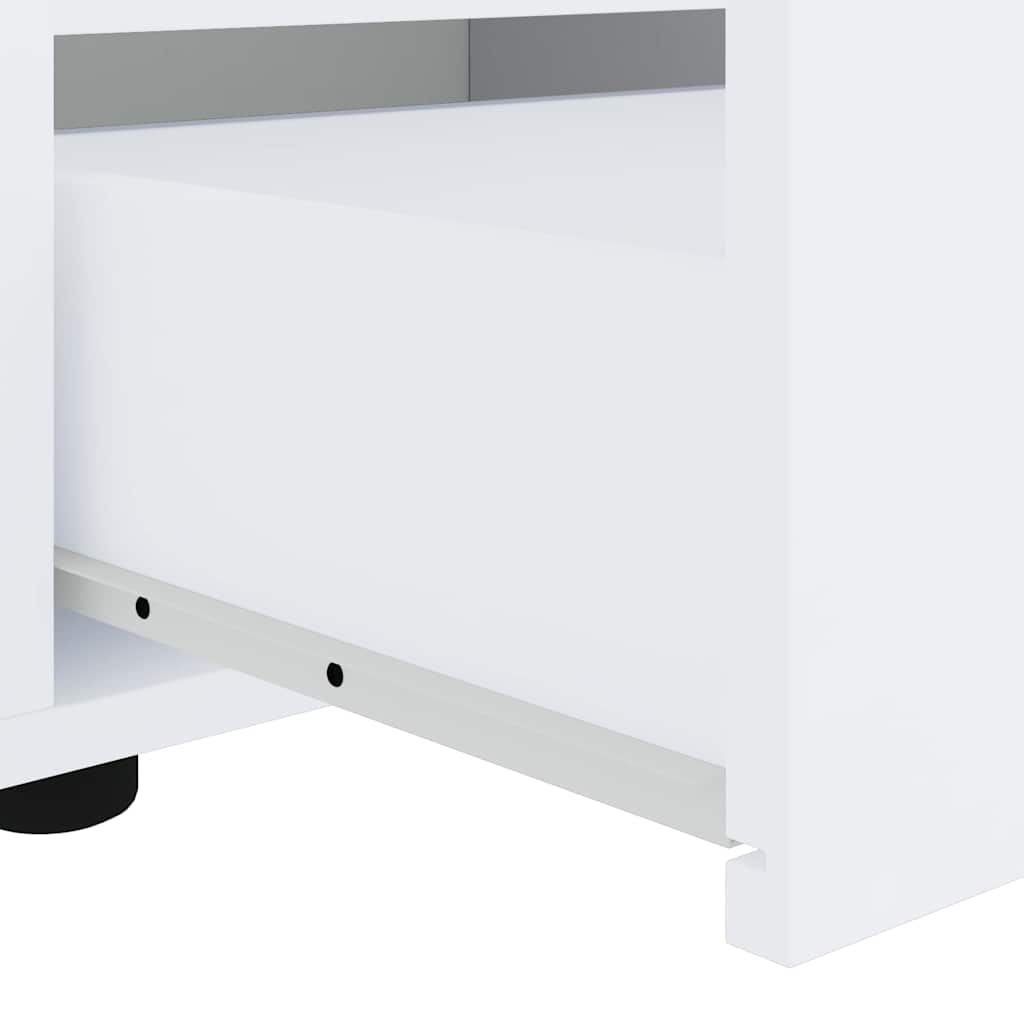 vidaXL Έπιπλο Τηλεόρασης VISNES Λευκό 100x40x38 εκ. από Τεχνητό Ξύλο