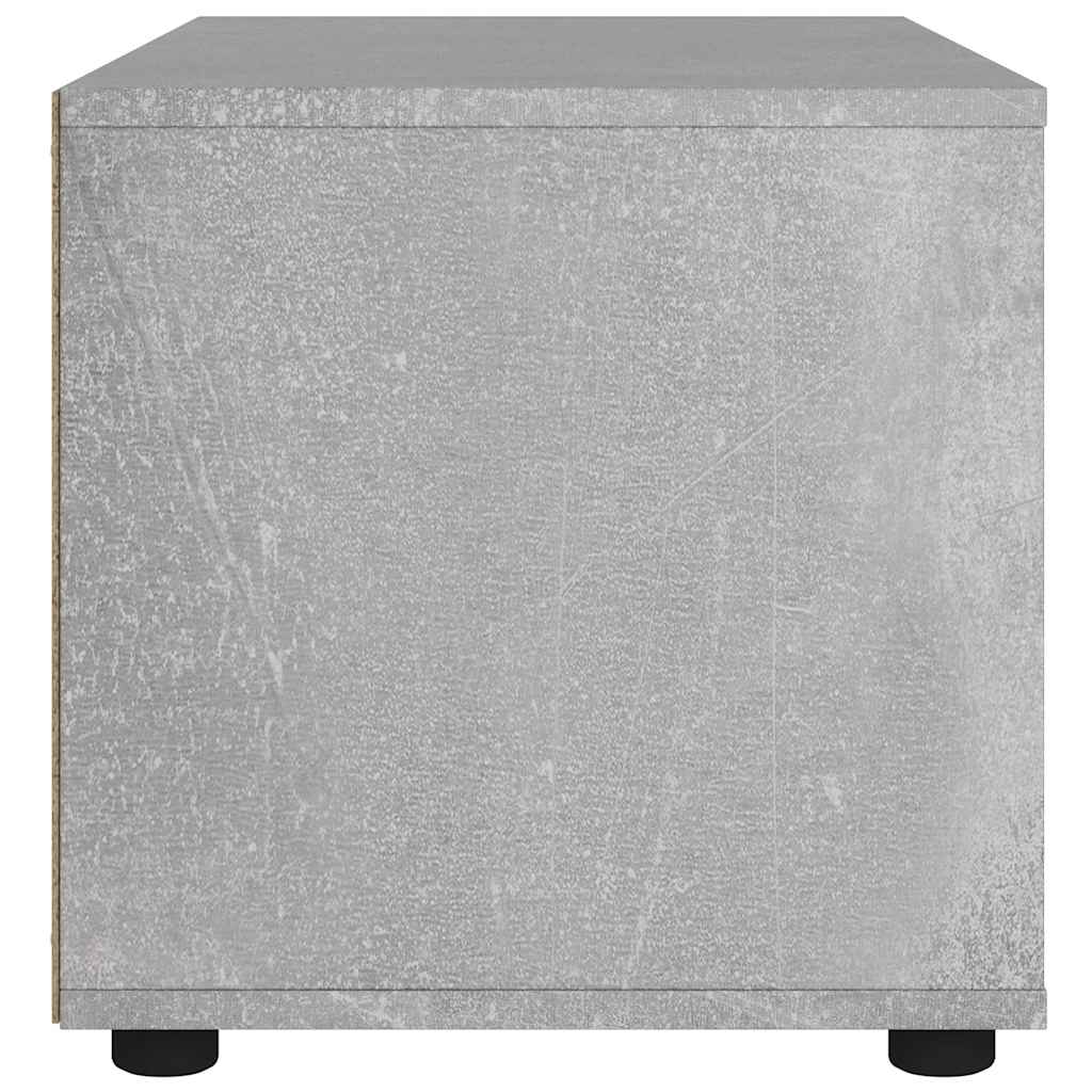 vidaXL ντουλάπι τηλεόρασης VISNES Γκρι μπετόν 100x40x38 cm