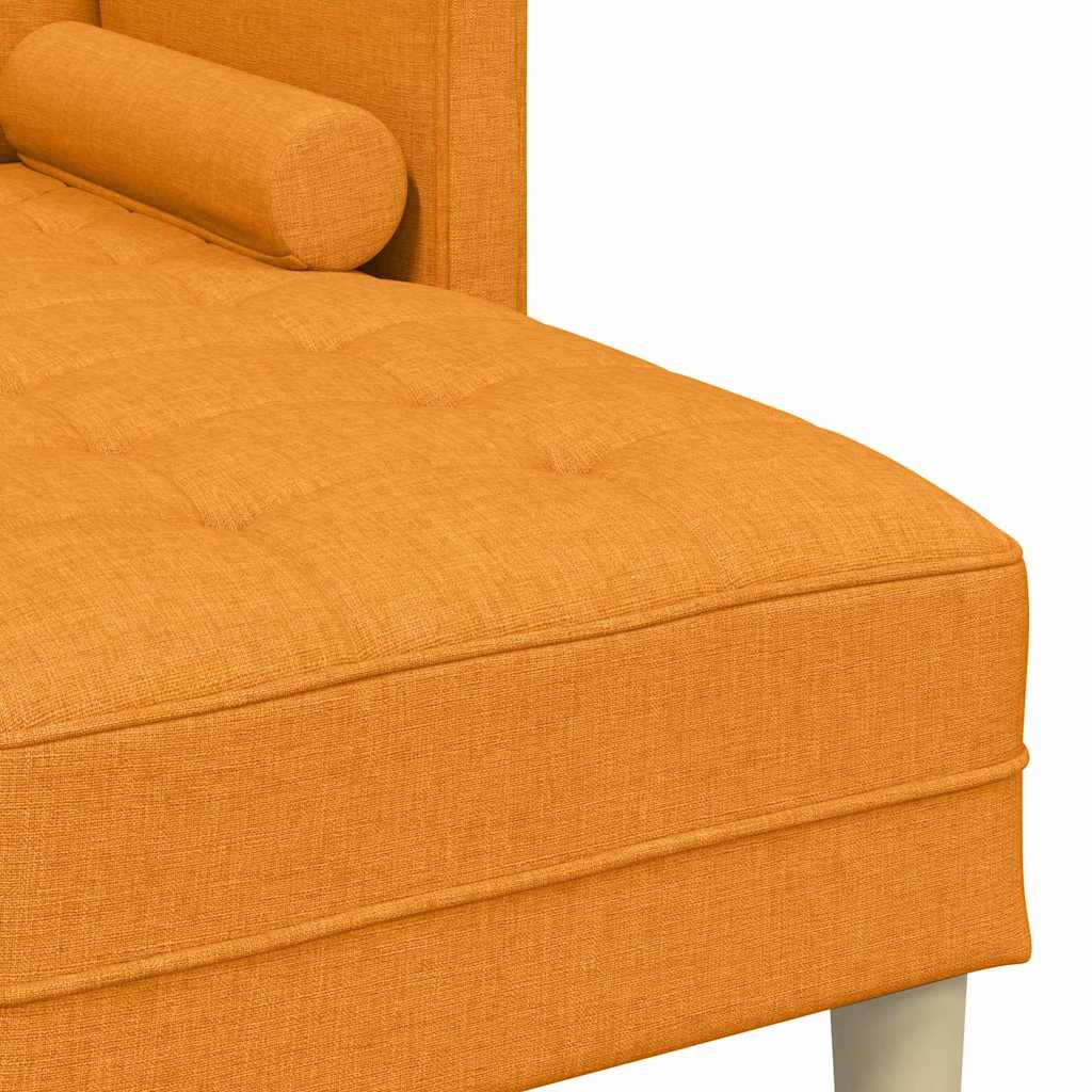 vidaXL Σετ Καναπέ με μαξιλάρι Σκούρο κίτρινο Πολυεστέρας