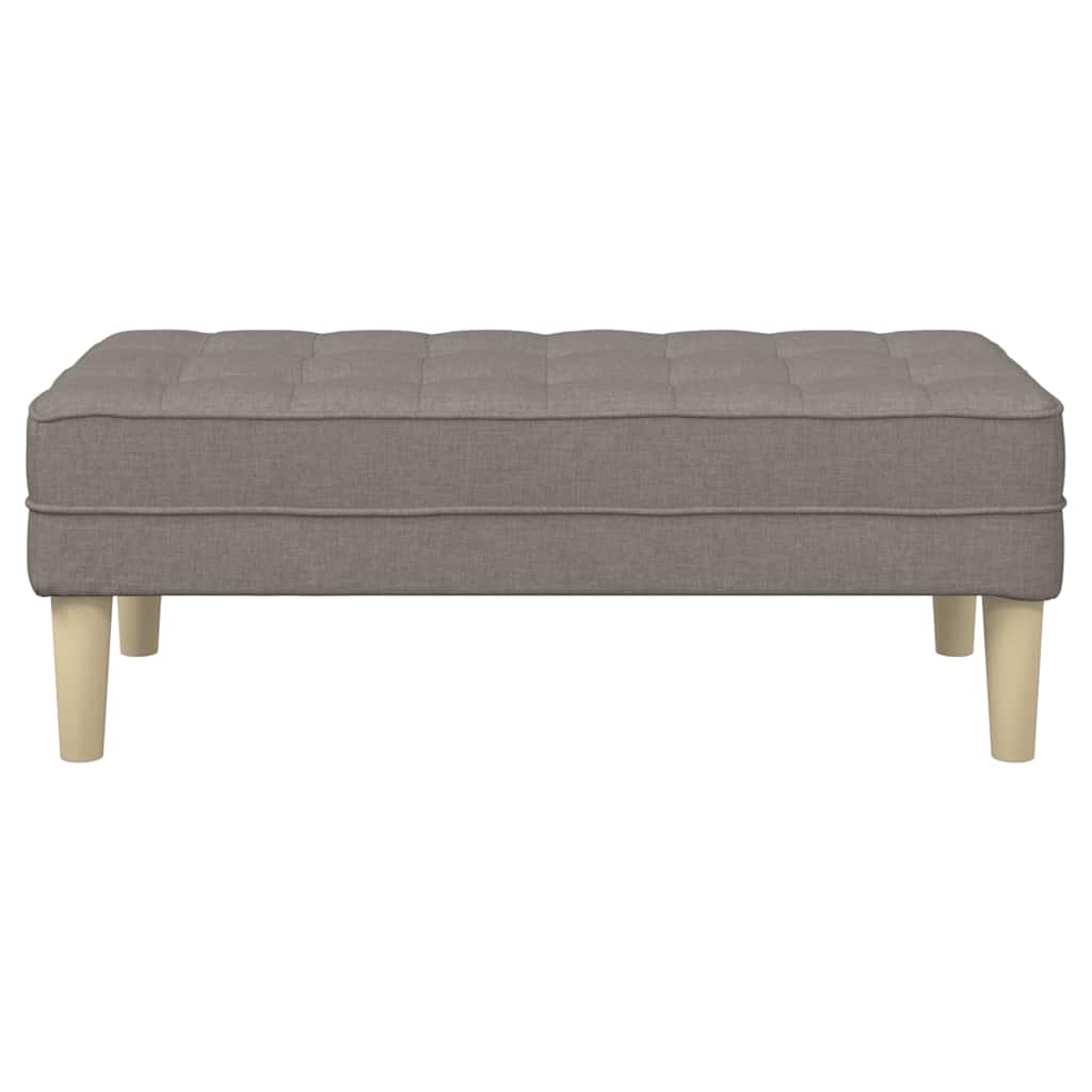 vidaXL παγκάκι με μαξιλάρι Taupe 113 x 57 x 39 εκ. ύφασμα