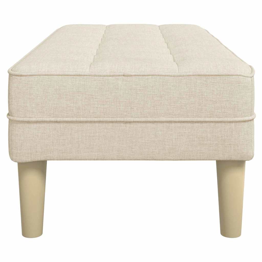 vidaXL παγκάκι με μαξιλάρι Λινό 113 x 57 x 39 εκ. ύφασμα