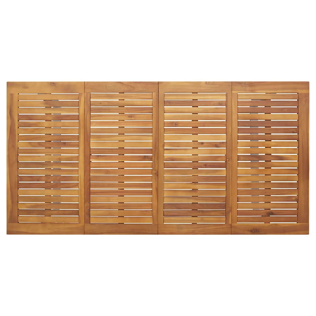vidaXL Τραπέζι Κήπου Γκρι 180 x 90 x 75 cm Στερεό Ξύλο Ακακίας