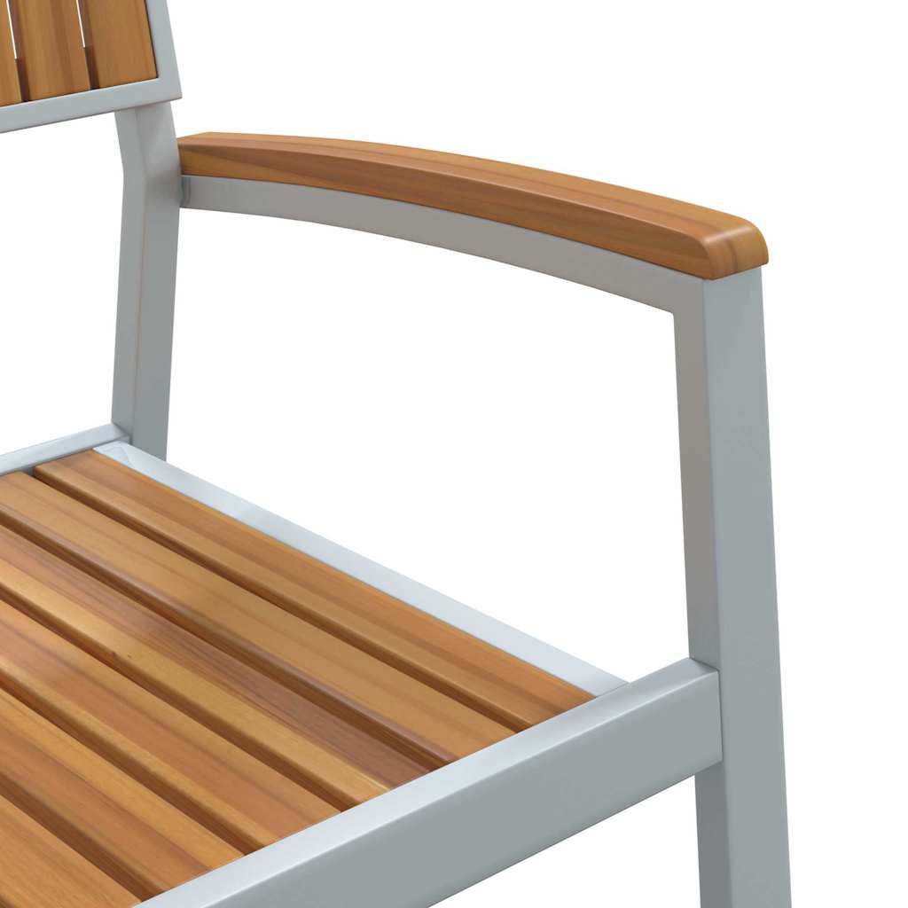 vidaXL Στοιβαζόμενη Καρέκλα 4 pcs Καφέ 56 x 57 x 87 εκ