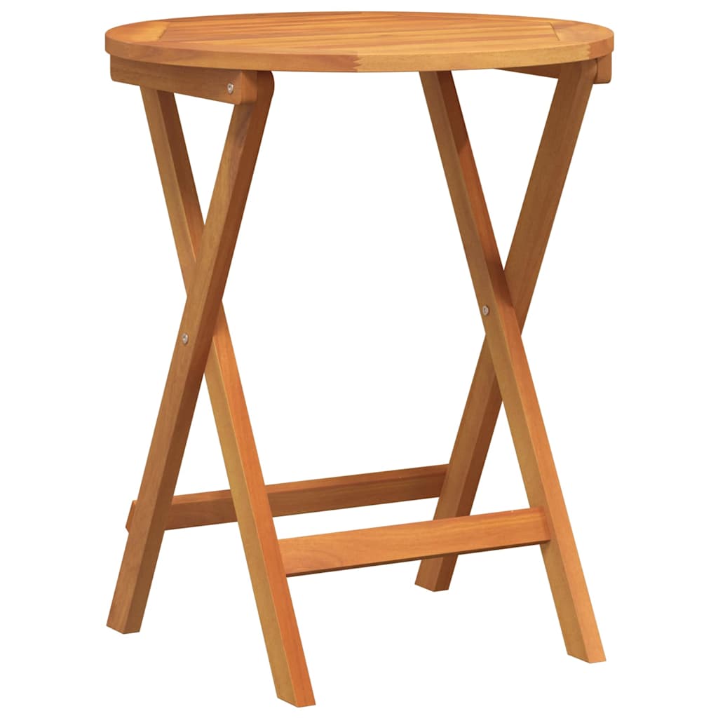 vidaXL Τραπέζι Κήπου Φυσικό 60 x 60 x 72 cm Στερεό Ξύλο Ακακίας