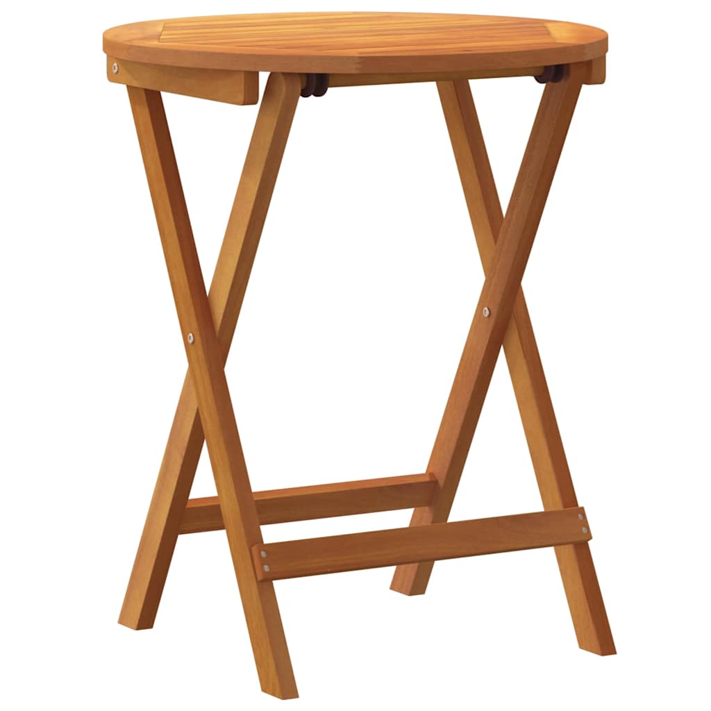 vidaXL Τραπέζι Κήπου Φυσικό 60 x 60 x 72 cm Στερεό Ξύλο Ακακίας