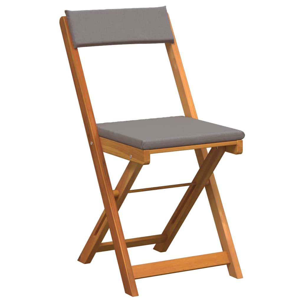 vidaXL Σετ Μπινώ 3 Τεμαχίων με Μαξιλάρια - Συμπαγές Ξύλο Ακακίας