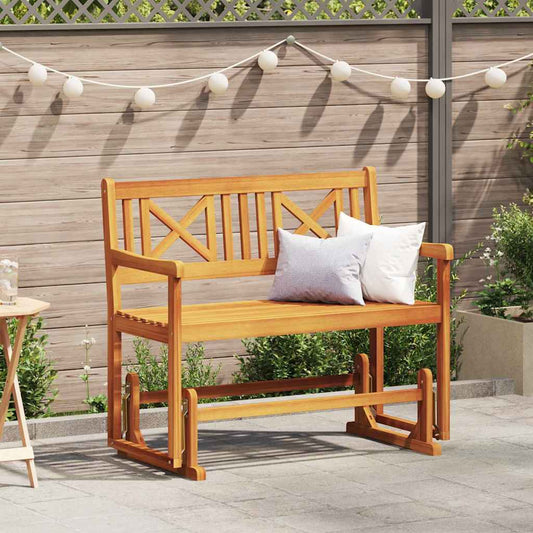 vidaXL Παγκάκι Πατάκι Καφέ 110 x 59 x 97 εκ. Στερεό Ξύλο Ακακίας