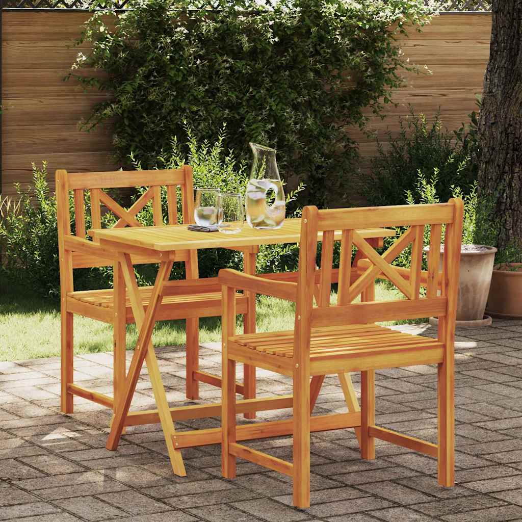vidaXL Εξωτερικός πάγκος 2 pcs Φυσικό 56 x 55,5 x 90 εκ.