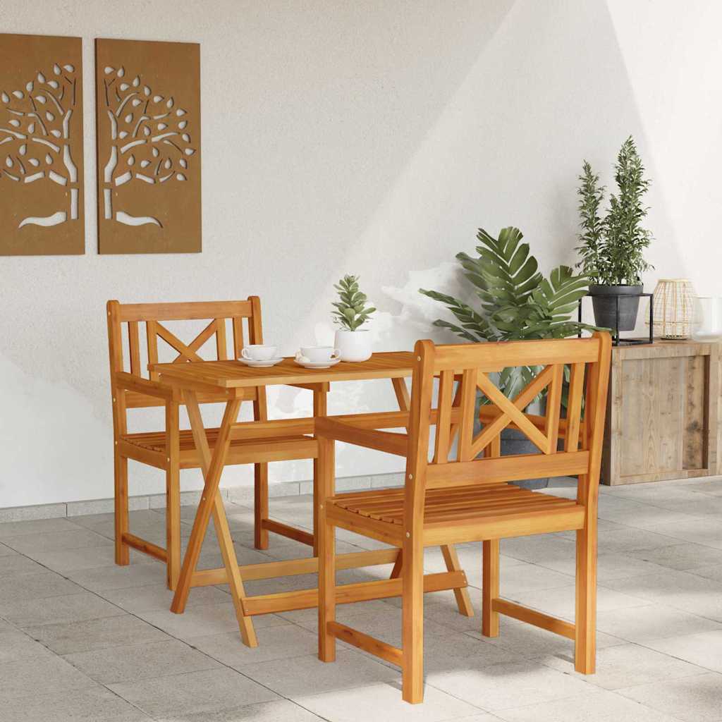 vidaXL Εξωτερικός πάγκος 2 pcs Φυσικό 56 x 55,5 x 90 εκ.