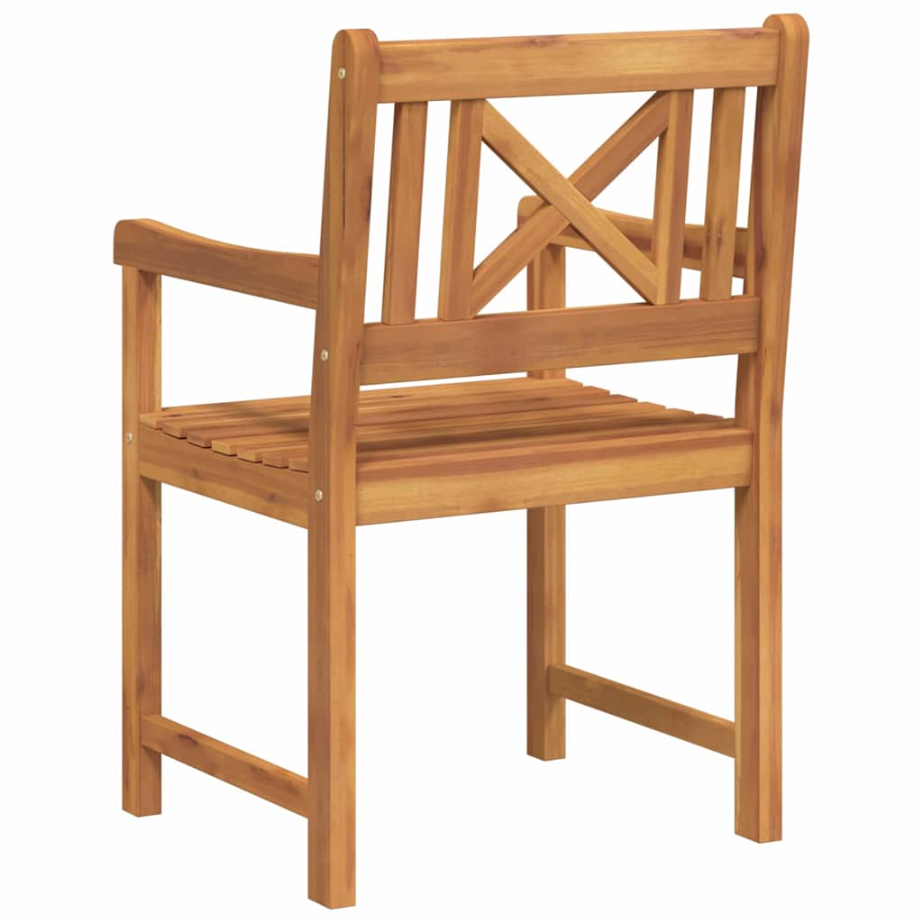 vidaXL Εξωτερικός πάγκος 2 pcs Φυσικό 56 x 55,5 x 90 εκ.