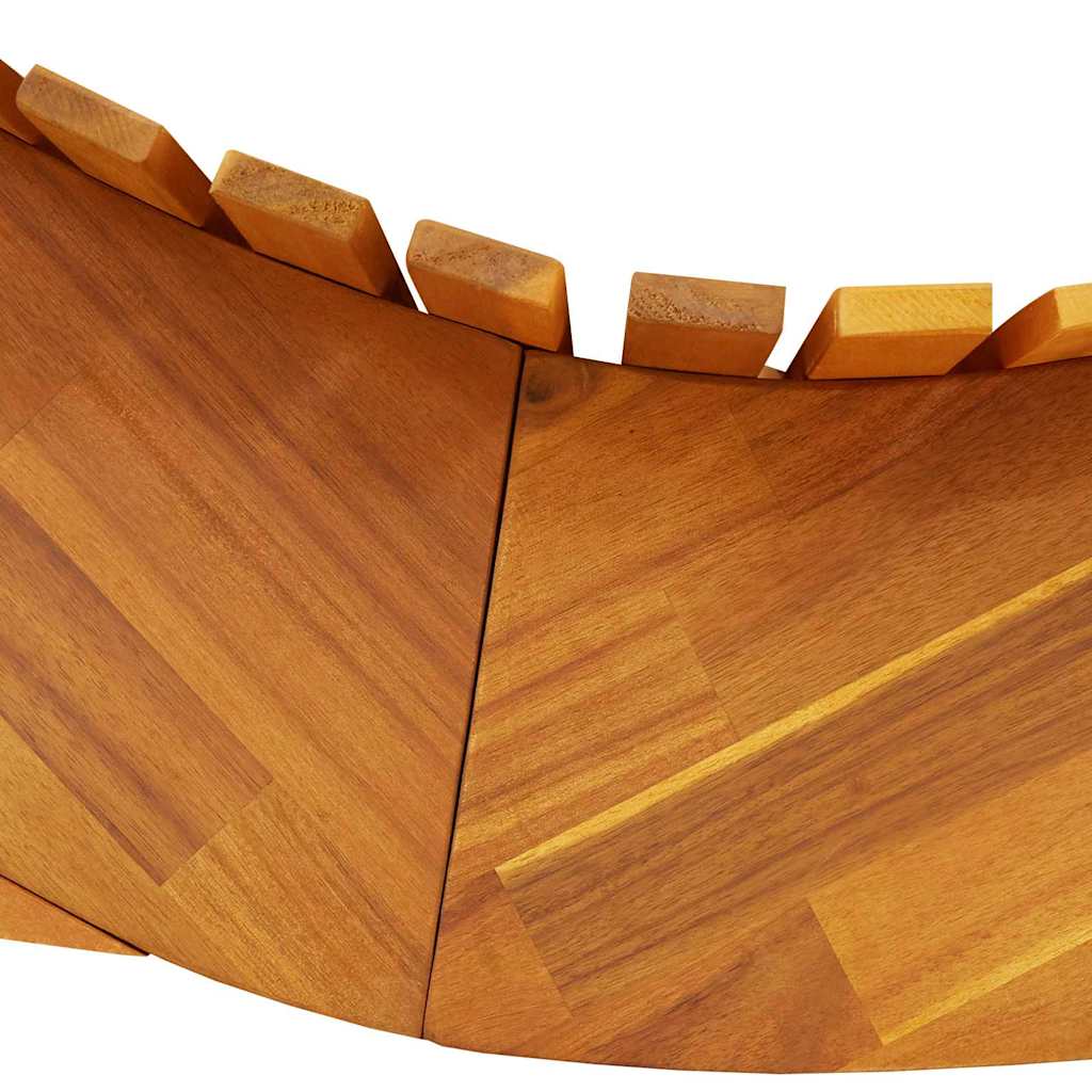 vidaXL Ξαπλώστρα 2 pcs Καφέ 154 x 60 x 74 εκ Στερεό Ξύλο Ακακίας