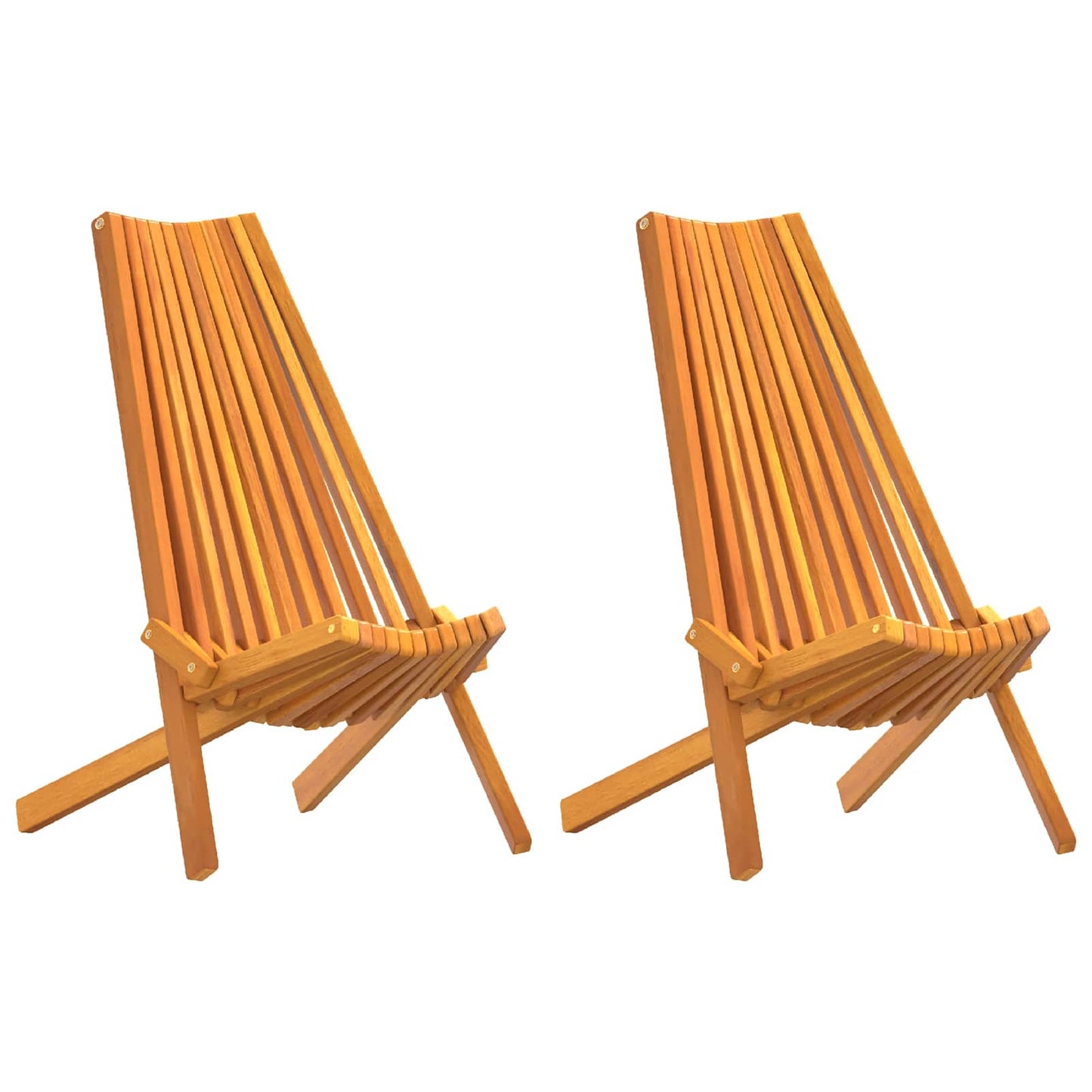 vidaXL Καρέκλα 2 pcs Καφέ 69 x 56 x 84 εκ. Στερεό Ξύλο Ακακίας