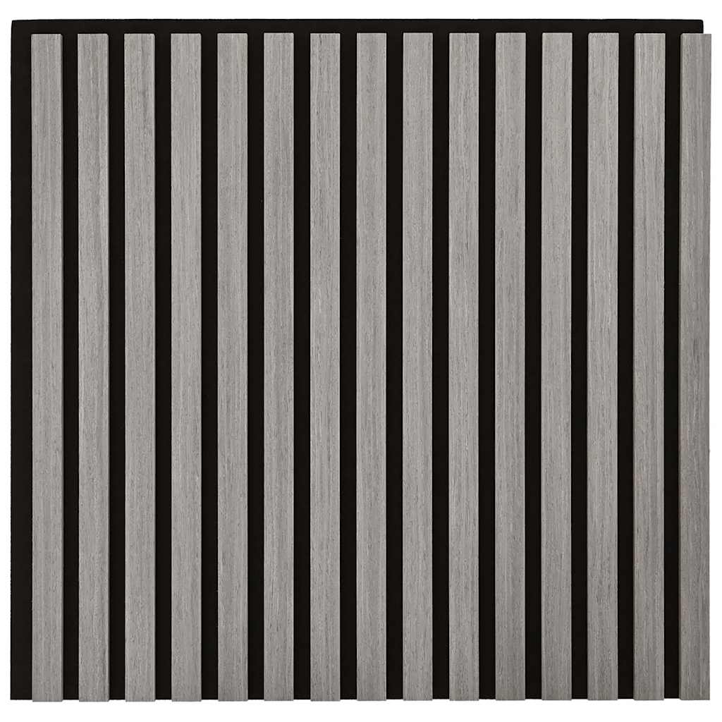 vidaXL Ακουστικά πάνελ τοίχου 2 τεμάχια με σχισμές καπλαμά δρυός