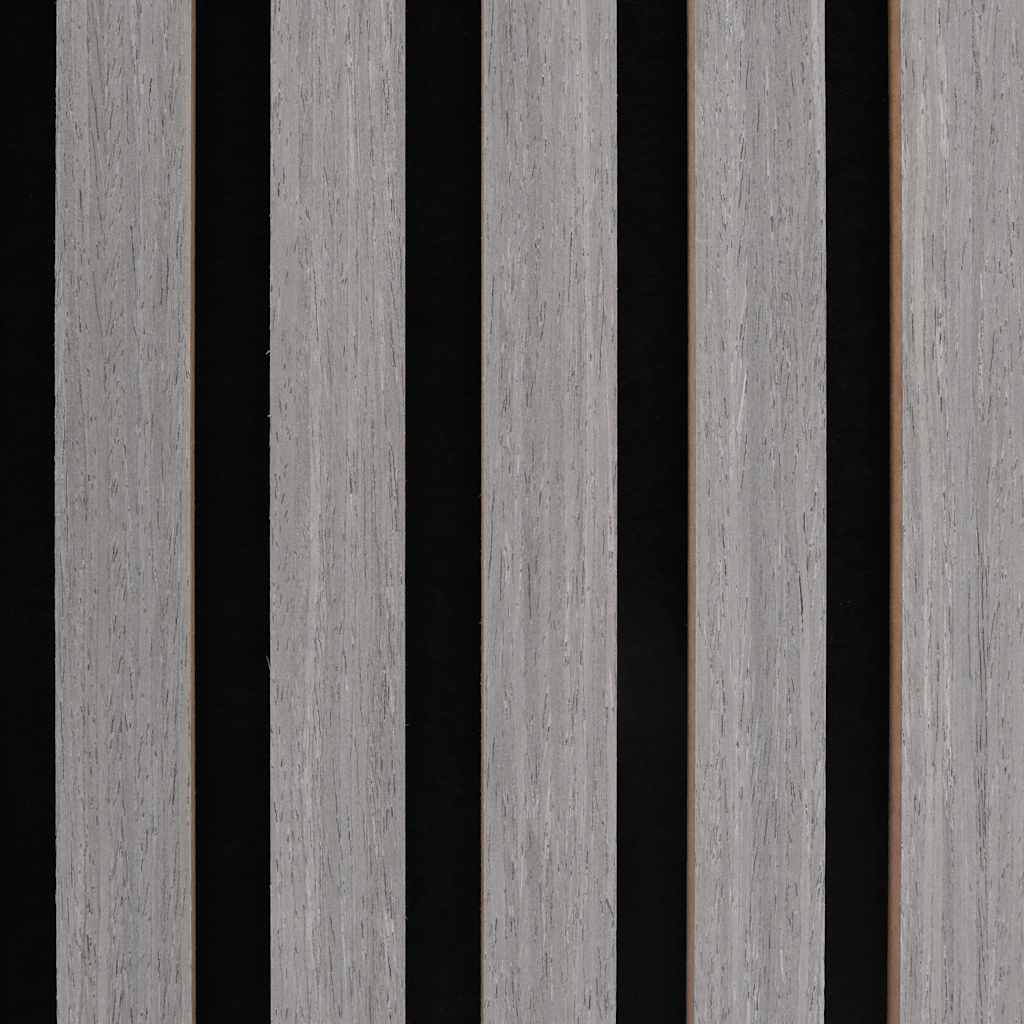 vidaXL Ακουστικά πάνελ τοίχου 2 τεμάχια με σχισμές καπλαμά δρυός