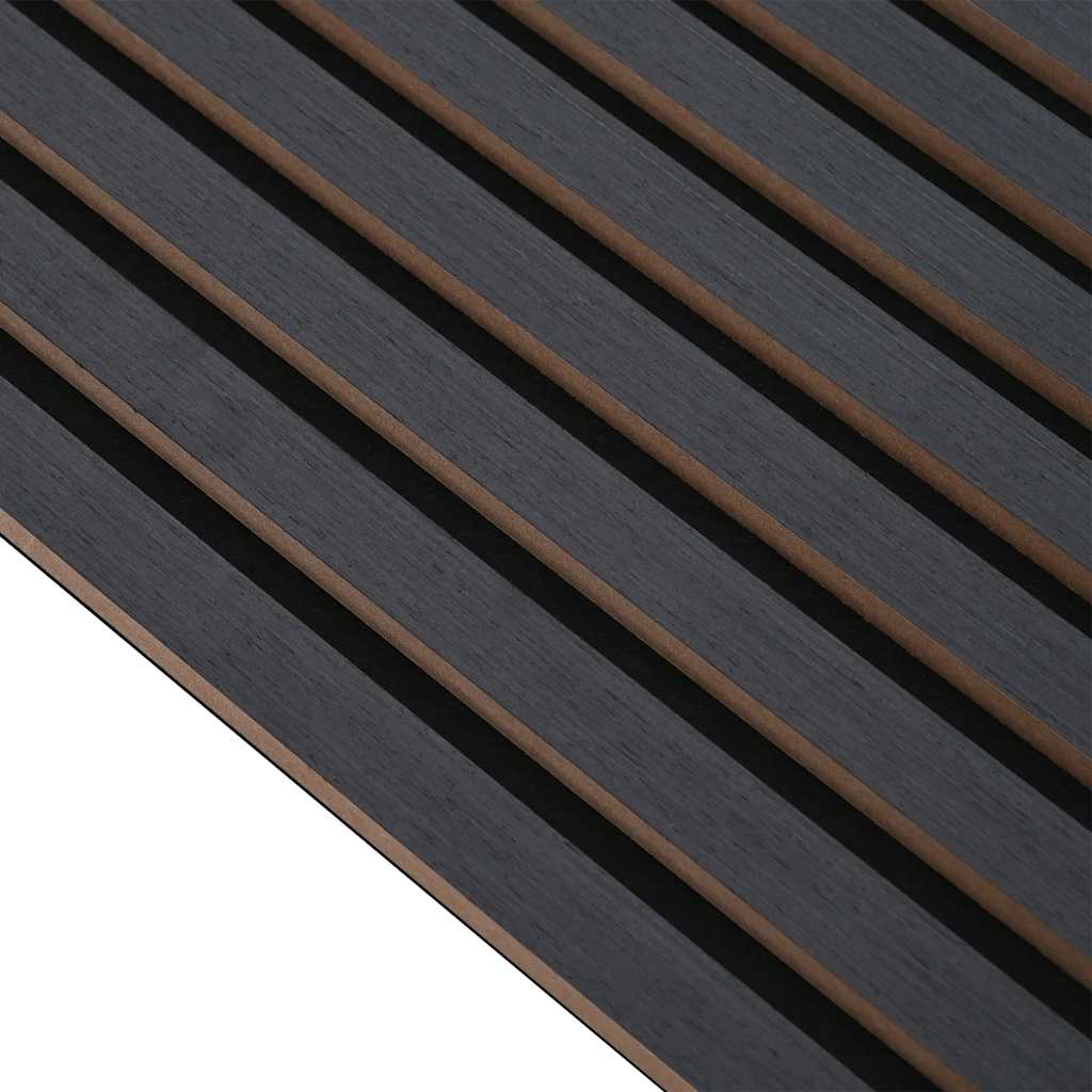 vidaXL Ακουστικά πάνελ τοίχου 2 τεμάχια με σχισμές καπλαμά δρυός