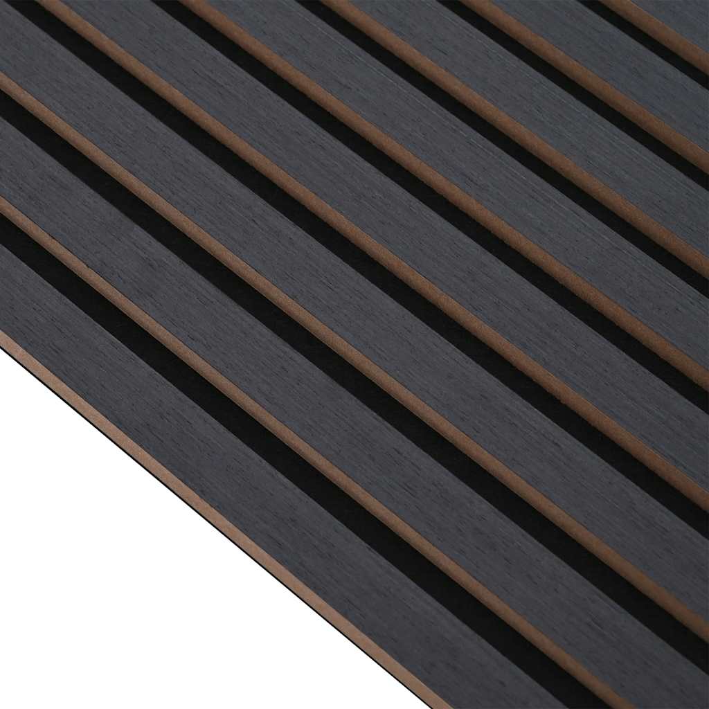 vidaXL Ακουστικά πάνελ τοίχου 8 τεμάχια με σχισμές καπλαμά δρυός