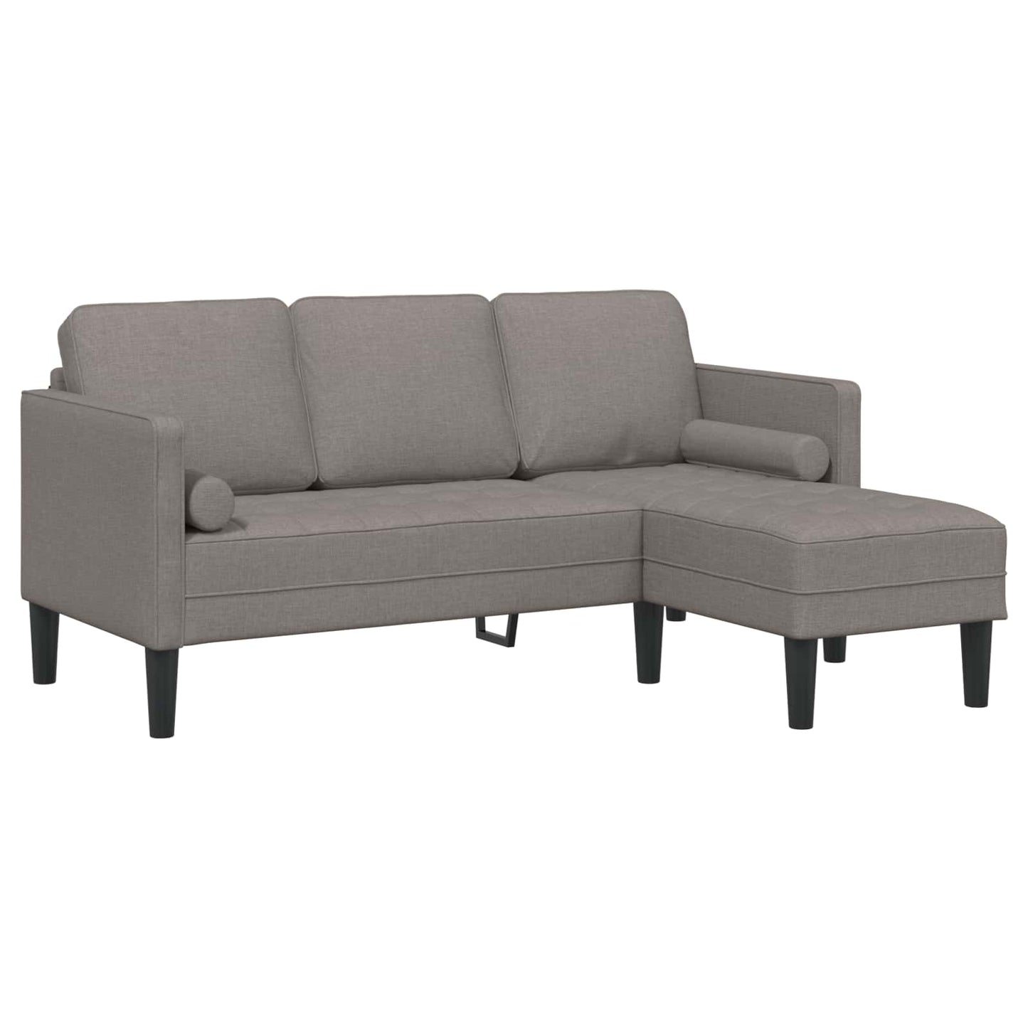vidaXL Σετ Καναπέ με μαξιλάρι 2 pcs Taupe Πολυεστέρας