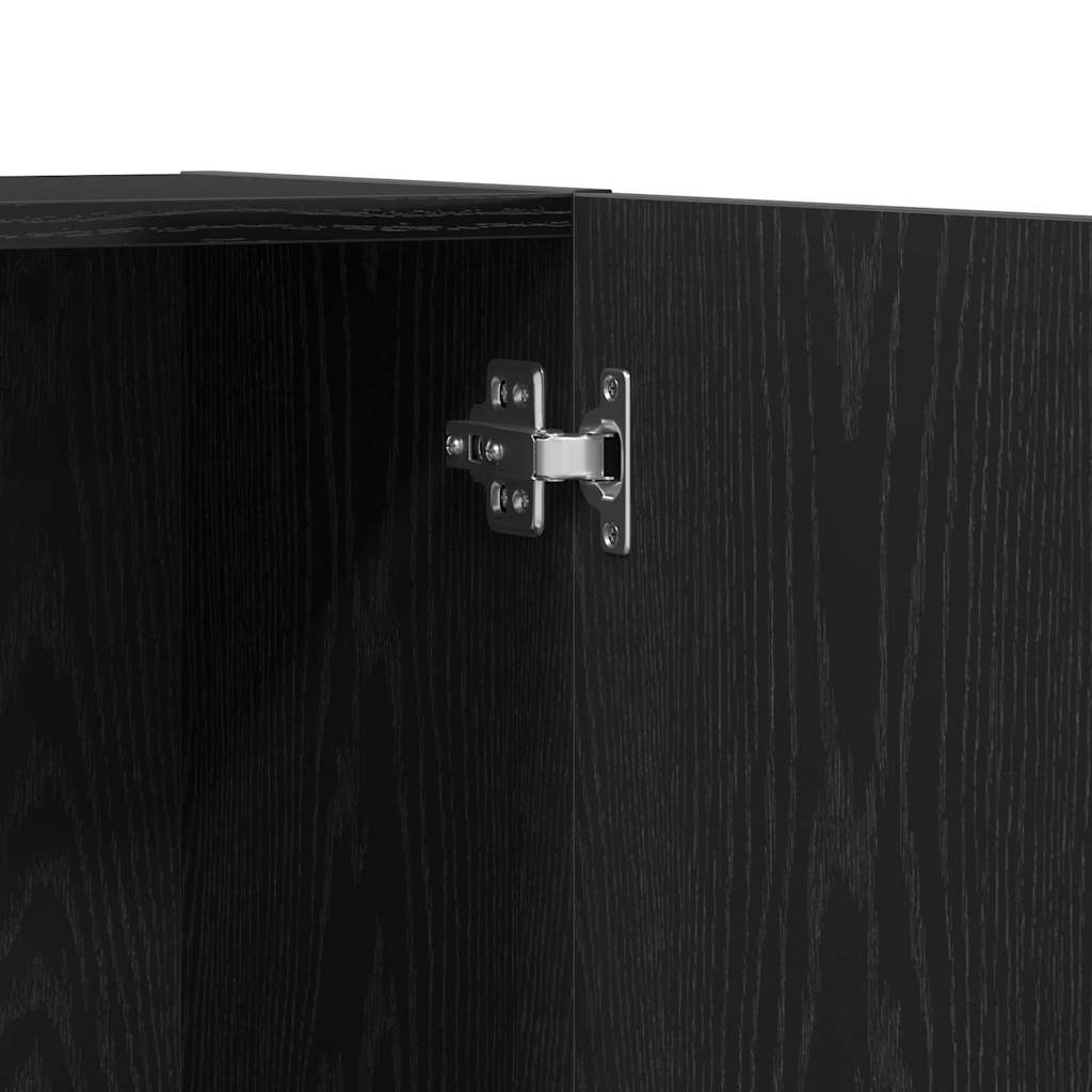 vidaXL Γραφείο Ντουλάπι Μαύρη Οξυά 60 x 32 x 190 cm Επεξεργασμένο ξύλο