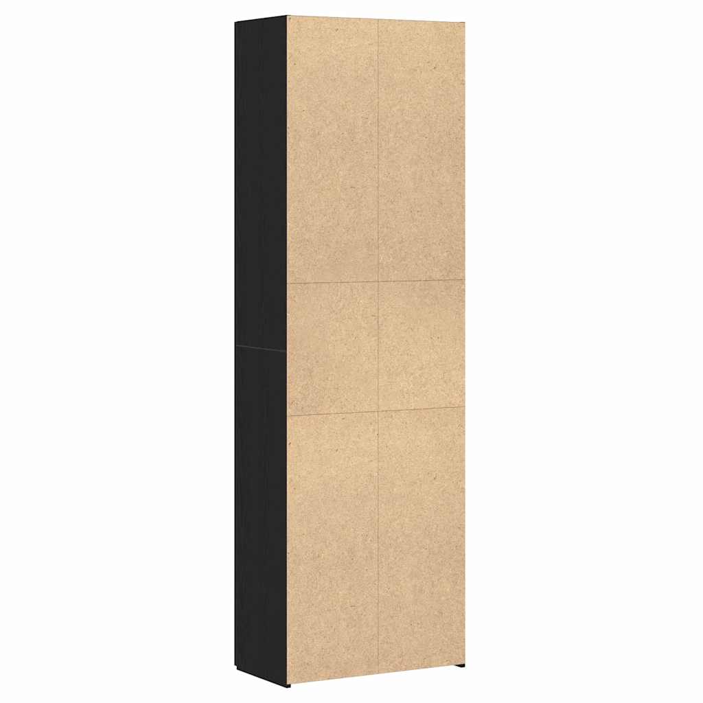 vidaXL Γραφείο Ντουλάπι Μαύρη Οξυά 60 x 32 x 190 cm Επεξεργασμένο ξύλο