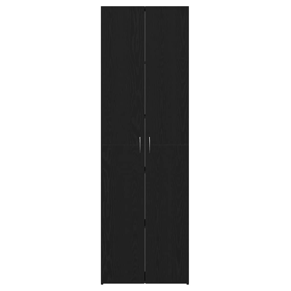 vidaXL Γραφείο Ντουλάπι Μαύρη Οξυά 60 x 32 x 190 cm Επεξεργασμένο ξύλο