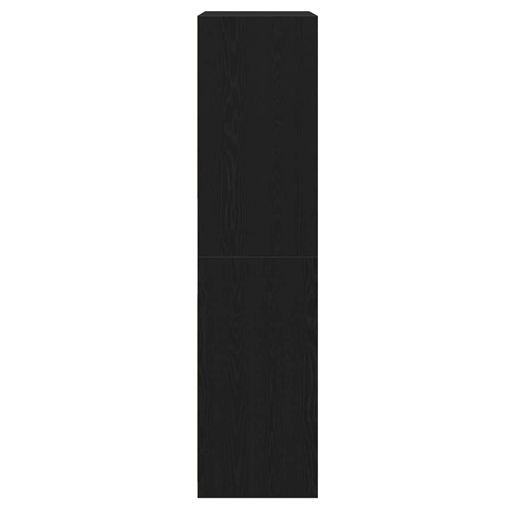 vidaXL Ντουλάπι Μαύρη δρυς 100 x 50 x 200 εκ. Επεξεργασμένο ξύλο