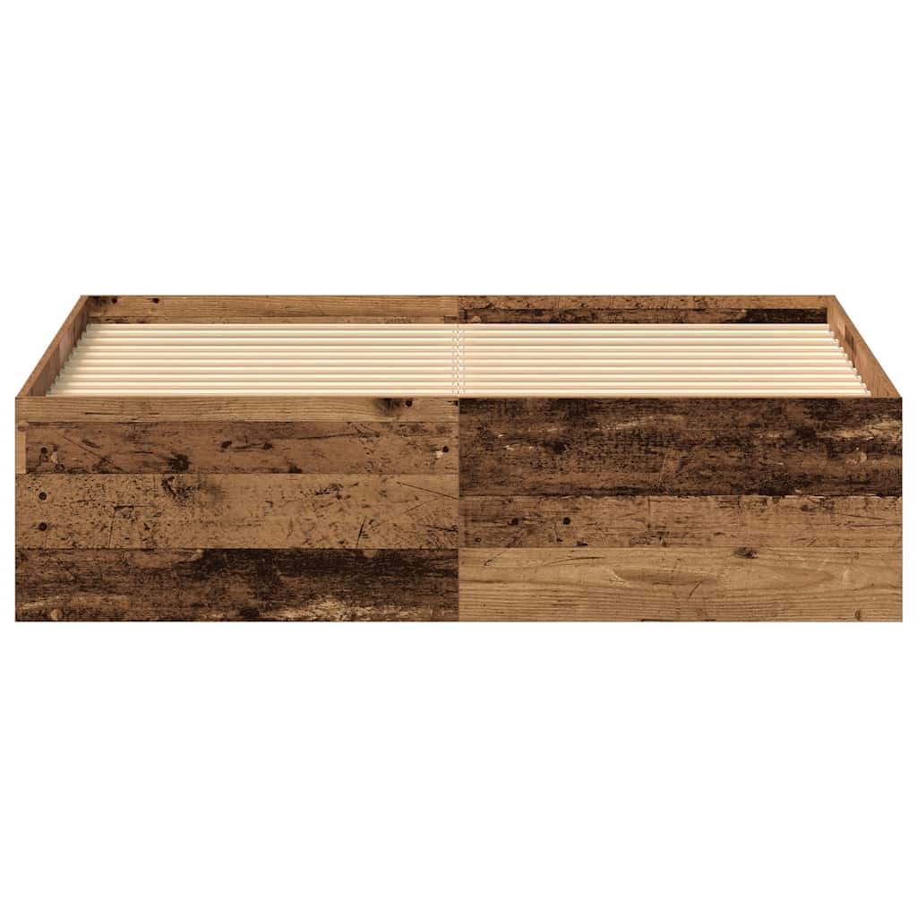 vidaXL Πλαίσιο κρεβατιού χωρίς στρώμα 135x190 εκ. Επεξεργασμένο Ξύλο