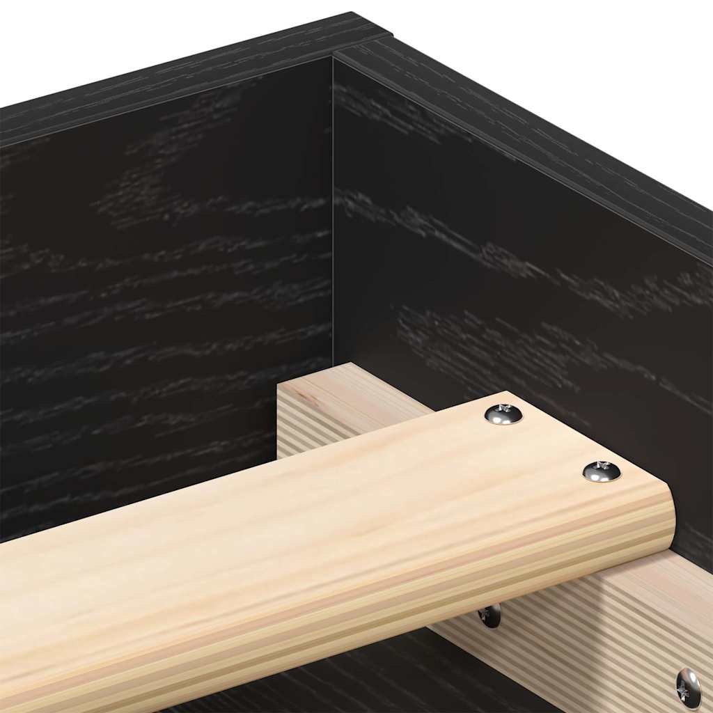 vidaXL Πλαίσιο κρεβατιού χωρίς στρώμα 135x190 εκ. Επεξεργασμένο Ξύλο