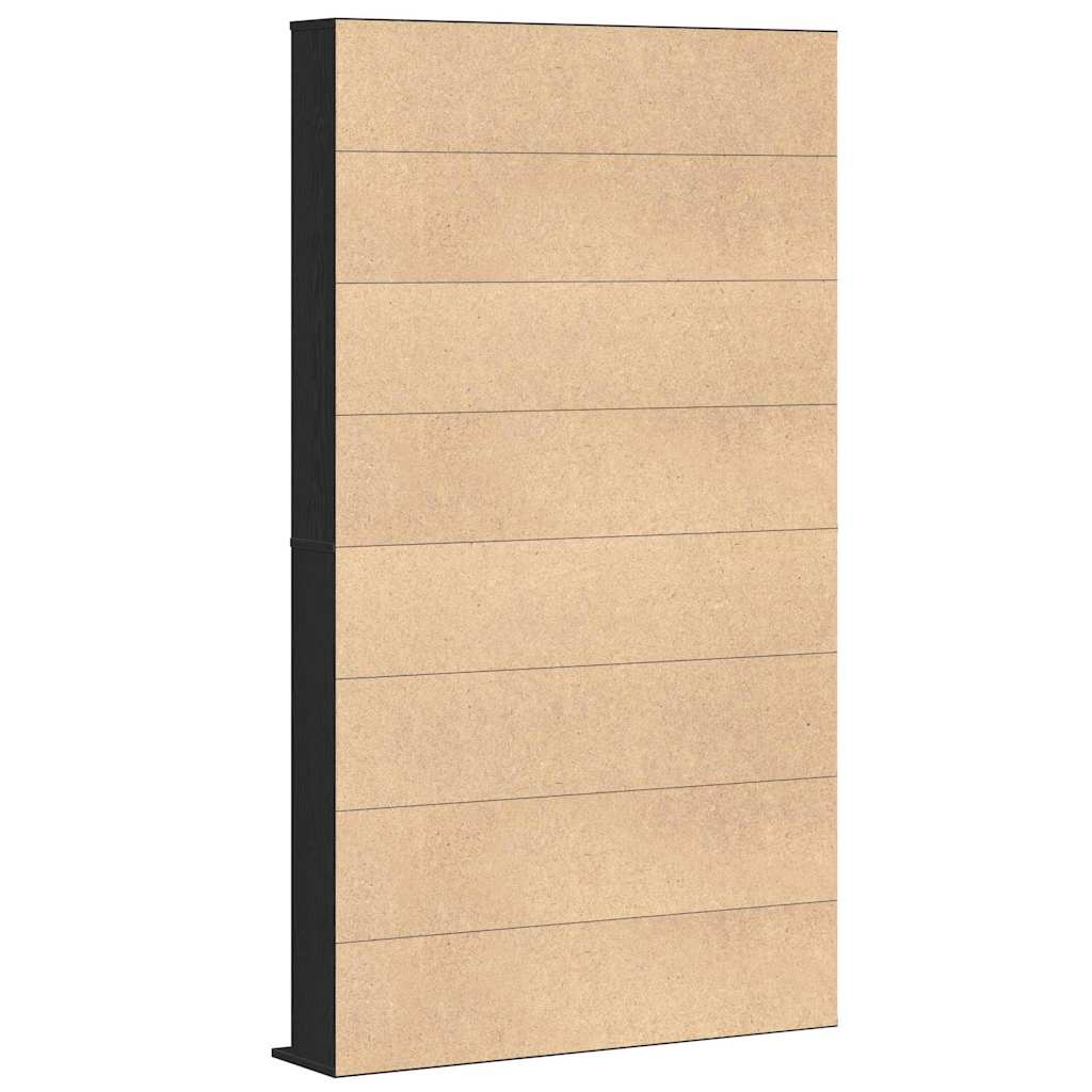 vidaXL Ντουλάπι CD Μαύρη δρυς 101 x 23 x 177.5 εκ Επεξεργασμένο ξύλο