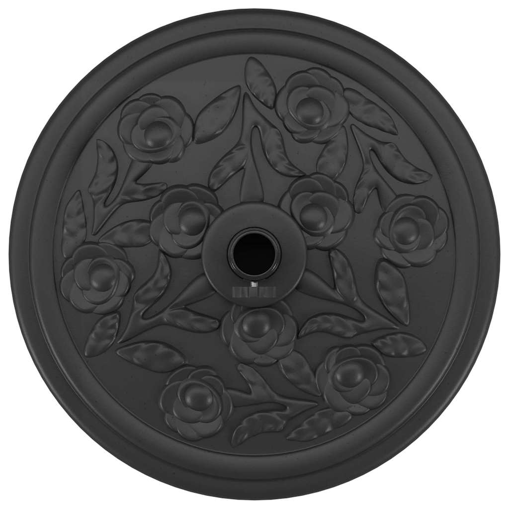 vidaXL Βάση ομπρέλας Art Deco Μαύρο Ø 45 x 39,5 εκ Σίδερο