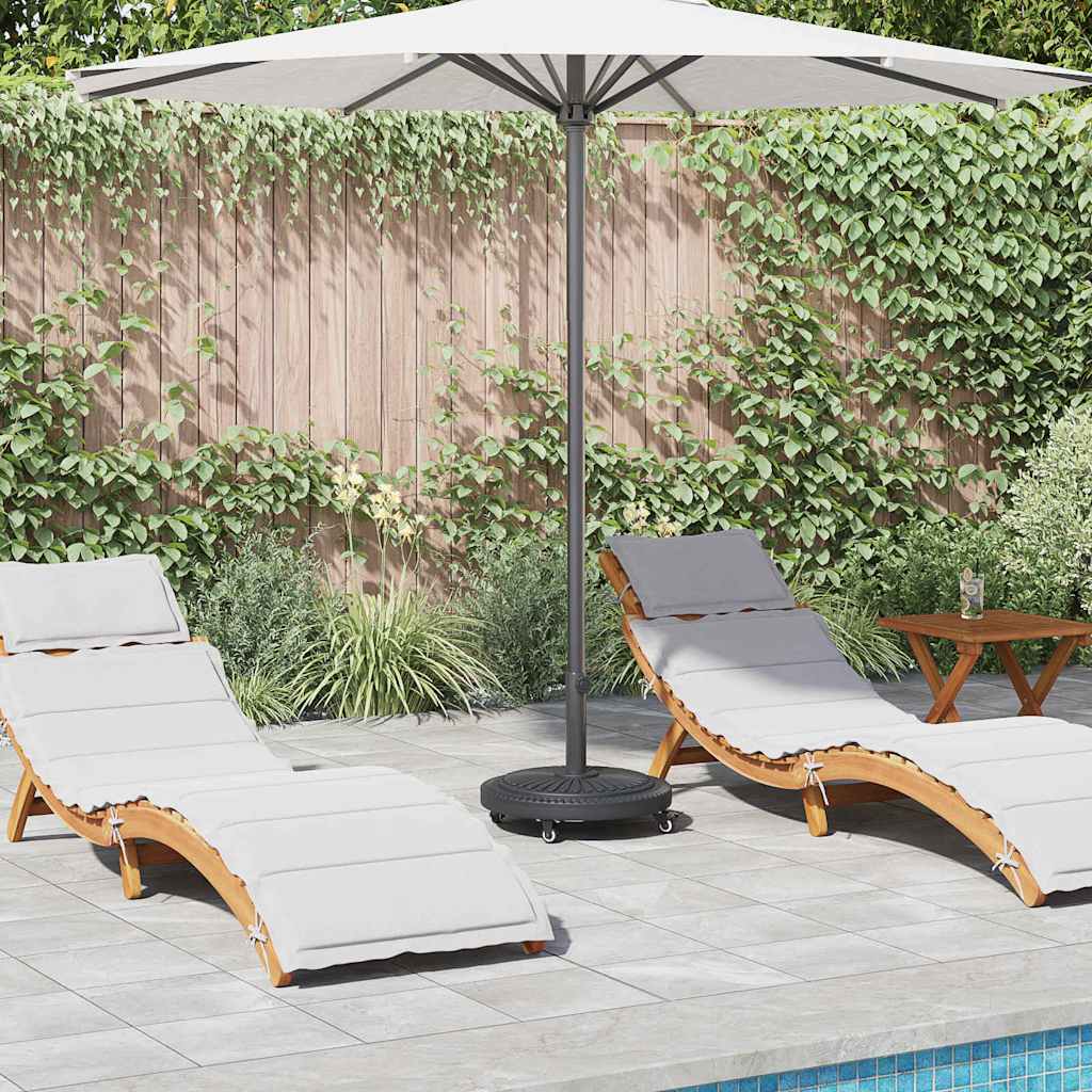 vidaXL Βάση ομπρέλας Art Deco Μαύρο Ø 45 x 39.5 εκ Σίδερο